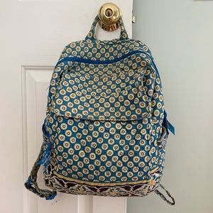 Vera Bradley|Riviera Blue Retired Quilted Backpack